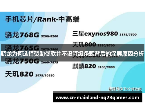 骁龙为何选择赞助曼联并不设降级条款背后的深层原因分析